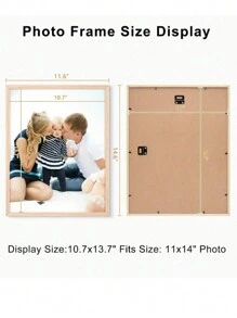 2 piezas de marcos de fotos de madera con respaldo de patrón argyle, decoración artística para colgar en la pared y colocar sobre la mesa, decoración del hogar para el día de San Valentín, boda de San Valentín, cumpleaños