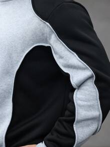 Manfinity Homme Men Plus Size Sweatshirt Set, Casual & Fashionable For Everyday Wear - Multicolor - View 3