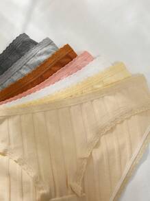 7 pcs/Paket Celana Dalam Remaja Perempuan yang Sederhana & Nyaman - MultiWarna - View 4