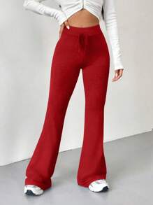 Muchica 女士纯色抽绳休闲运动裤，简约时尚，适合日常穿着