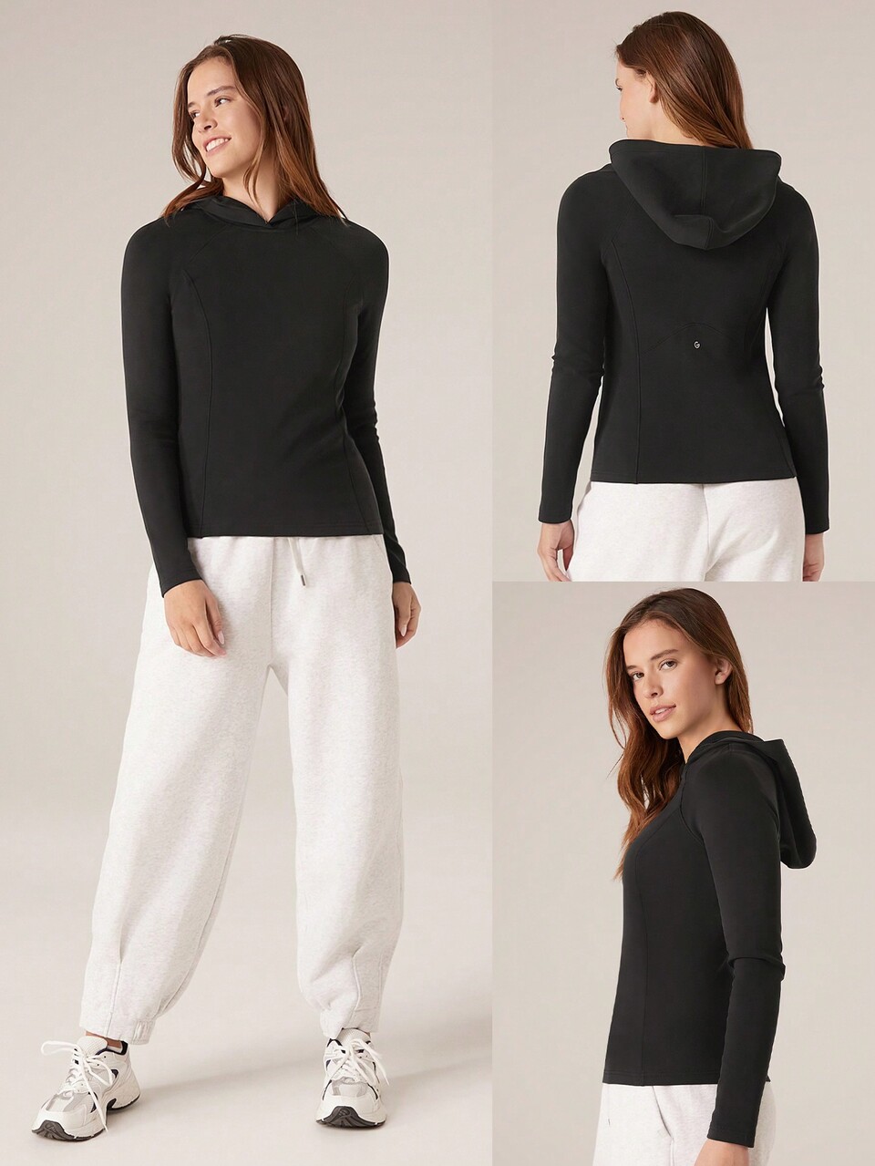 Modal Fleece Warm Slim Fit Hooded Sweatshirt Daily Casual Full Winter