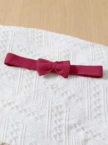 Baby Girl Cute Casual Ruffle Jacquard Coverall - Burgundy - View 6