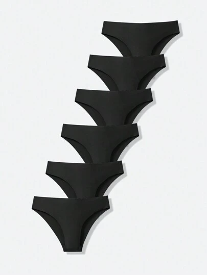 SHEIN Girlism 6pcs/Set Teen Girls' Minimalist Comfortable Seamless Triangle Panties