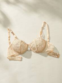 Floral Lace Underwire Sexy Lingerie Bra