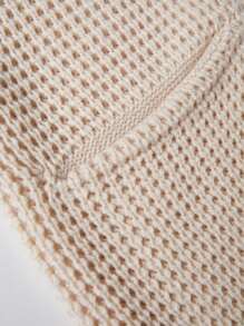 Men's Solid Color Minimalist Casual Long Sleeve Cardigan Sweater, Fall/Winter - Apricot - View 4