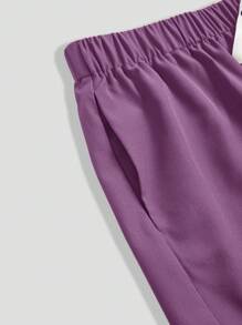 TaskEZ Conjunto de uniforme de ropa de trabajo de talla grande con top de manga corta y pantalones de unicolor