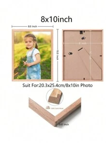 2 piezas de marcos de fotos de madera con respaldo de patrón argyle, decoración artística para colgar en la pared y colocar sobre la mesa, decoración del hogar para el día de San Valentín, boda de San Valentín, cumpleaños