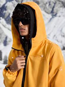 In My Nature Men's Zipper Front Long Sleeve Pockets Hooded Jacket For Outdoor - Orange - View 7