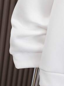 Tween Boy 3-Piece Set: White Stand Collar Sweatshirt With All-Over Print, And Rib Knit Pants - White - View 5