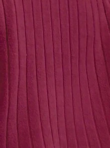 Flirla 2pcs Women Autumn Solid High Neck Drop Shoulder Long Sleeve T-Shirt And Fitted Slip Dress Set For New Year Clothes