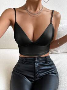 Firerie Women Solid Color Sexy Backless Supportive Camisole