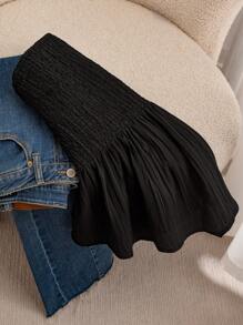 CosyJoli Top bandeau unicolor Smocked