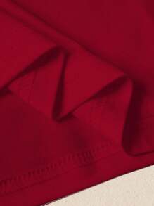 INAWLY Regular T-Shirt With Leopard Print & Cherry Pattern, Casual & Fashionable For Everyday Wear Graphic Cheetah Print Tees Women Tops - Red - View 4