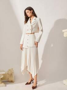 CUCCOO CHICEST Pointed Toe Metal Studded Punk Y2K Style Casual Vacation High Heel Pumps For Women For Christmas And New Year Holiday Vibe Fall And Winter Valentines - Brown - View 3