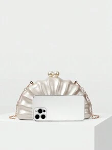 MOTF PREMIUM 仿珍珠 KISS LOCK 手拿包