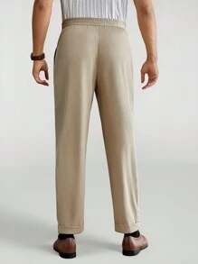 Manfinity VCAY Men's Simple Solid Woven Trousers