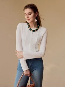 MOTF TEXTURED SLIM FIT TOP,SPRING/SUMMER