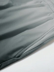 Aesthetic Post Bộ 2 quần nỉ dài tay cổ tròn in chữ màu ombre cho nam kèm túi rút dây thường ngày - màu đen - Xem 6