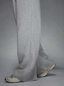 MISSGUIDED Pantalones de chándal de pierna ancha y sobredimensionados Ropa deportiva informal Pantalones de chándal con cintura elástica y bolsillos laterales Ropa de calle cómoda
