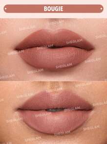 SHEGLAM Matte Allure Liquid Lipstick-Bougie Long Lasting High Pigment Lipstick Nourishing Sunflower Oil Reduce Lip Fine Lines Lip Care Lip Makeup Liquid Lipstick Lip Combo Brand Beauty Makeup Face Paint Cosmetic For Women Girls Perfect For Spring Summer Ideal For Y2K Fancy Fashion Suitable For Birthday Mother'S Day Gift Rave Party Ready Best Color - Bougie - View 2