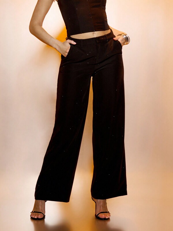 MISSGUIDED Pantaloni croiți cu picior drept Îmbrăcăminte de birou