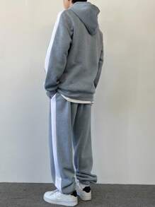 Manfinity EMRG Herenhoodie en broekset, minimalistische casual dagelijkse kleding