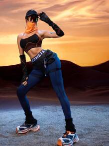 Innovista Seamless With Breathable Netted Structure High Elastic Sport Woman Bra Top Sleeve Included, With Sleeve Cover Bra 2pcs, Push Up Bra, Workout Tank Tops, High Elastic,Running Work Out, Yoga, Party, Going Out Tops, Festival, Colorblock,Ski