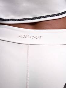 Musera Sport Quần legging may vắt sổ tập gym - Kem - Xem 6