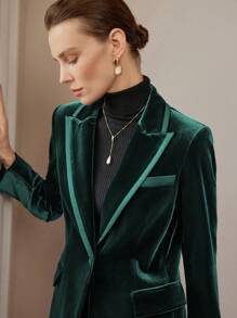 MOTF PREMIUM Blazer con solapa y un solo botón