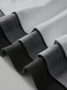 SHEIN EZwear 3pcs Women Casual Tight Round Neck Long Sleeve T-Shirt Set, Spring/Autumn And Winter - Multicolor - View 9