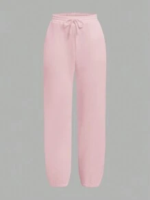 SHEIN Explorewe Teen Girls' All-Match Casual Sweatpants Multi-Pack, Black White Grey, Simple Style, Autumn/Winter - Multicolor - View 8