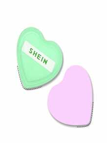 SHEIN 1 Pc Heart-Shaped Makeup Sponge, Gift - Multicolor - View 4