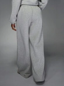 MISSGUIDED Pantalones de chándal de pierna ancha y sobredimensionados Ropa deportiva informal Pantalones de chándal con cintura elástica y bolsillos laterales Ropa de calle cómoda