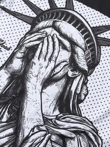 PAVTROS Manfinity Streetrush Men's Casual Letter Print Round Neck 2 In 1 Long Sleeve T-Shirt For Autumn, For Fall - Multicolor - View 4