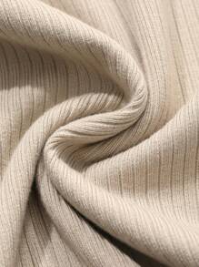 DAZY Solid Color Women Casual Pullover Sweater Mid-Length Skirt,Fall Clothes - Apricot - View 10