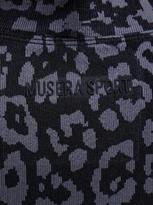 Musera Sport Chaqueta de entrenamiento con cremallera completa y estampado de leopardo, para pádel, tenis, pickleball, gimnasio y fitness