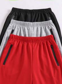 3 件套男童休闲纯色运动裤，百搭，适合秋冬季