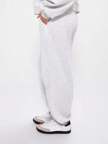 MUSERA Cuffed Sweatpants Vacation  Airport , Casual - Grey - View 5