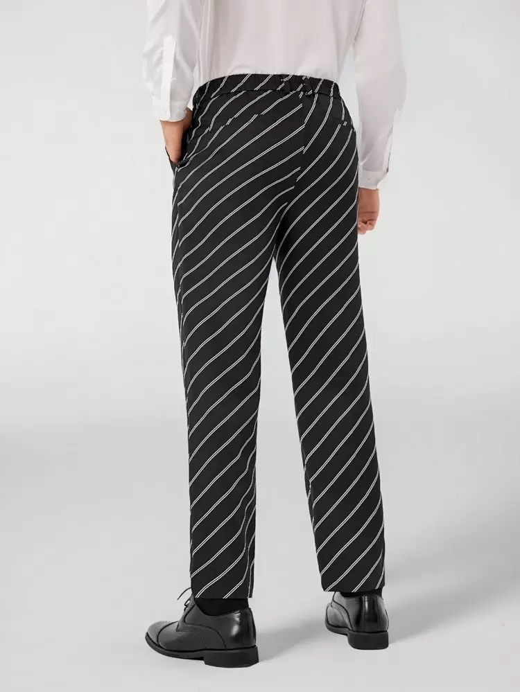 Men's Striped Suit Trousers