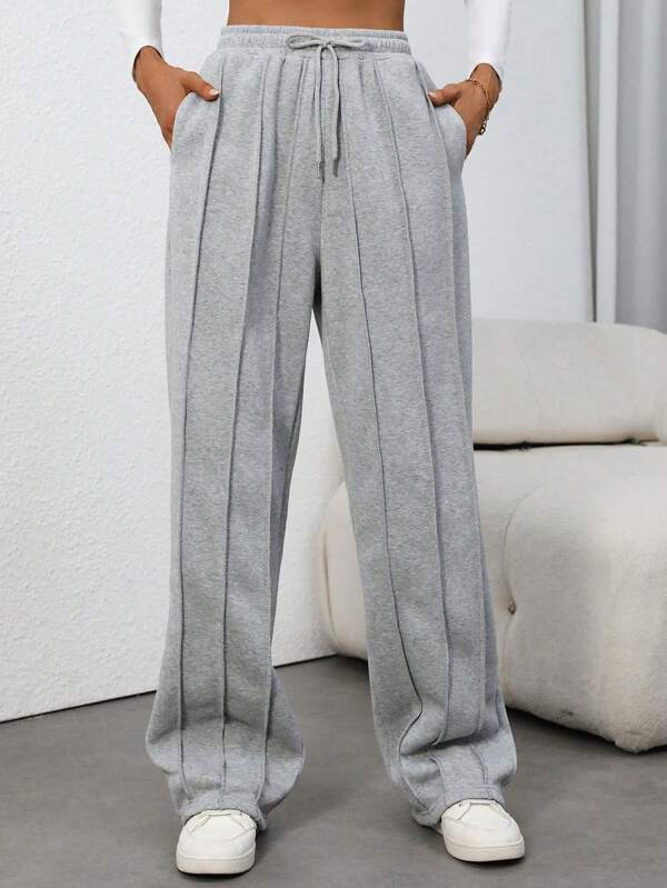 SHEIN Tall Pantaloni de sport casual, la modă și minimalisti, toamnă/iarnă