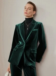 MOTF PREMIUM Blazer con solapa y un solo botón