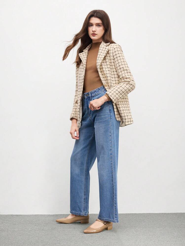 CUCCOO BIZCHIC Pointed Toe French Inspired Color Block Bow Rivet Decorated Low Vamp Elegant Fashion Women High Heel Shoes Valentine's Day For Christmas Spring Shoes