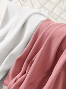 SHEIN 4pcs Young Girl Snug Fit Casual & Comfy Crew Neck Color Block Long Sleeve Top And Pants Pajama Set