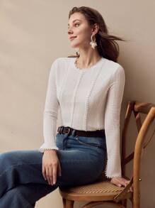 MOTF TEXTURED SLIM FIT TOP,SPRING/SUMMER