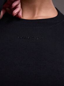 Musera Sport ملابس علوية بأكمام طويلة بدون خياطة تحت الإبطين، بادل، تنس، بيكل بول، جيم - الأسود - مشاهدة 6