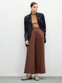 CUCCOO GRLICON 女士时尚通勤蛇皮纹平底鞋 - 棕色 - 查看 10