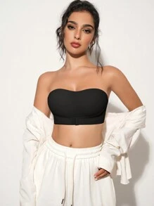 1pc Women Strapless Slip-Proof, Adjustable Seamless Tube Top Bra, With 1pc Free Invisible Strap