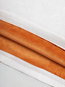 SHEIN LUNE Women's Lace Trim Silk Velvet Lined Thermal Camisole, For Autumn/Winter - White - View 4