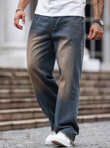 Manfinity EMRG Men's Casual Denim Jeans, Minimalist Fashion For Everyday Wear