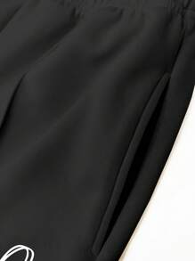 INAWLY 2 Stücke Damen Lässig set aus Top und Hose in Unifarbe, minimalistisch und für den alltäglichen Gebrauch